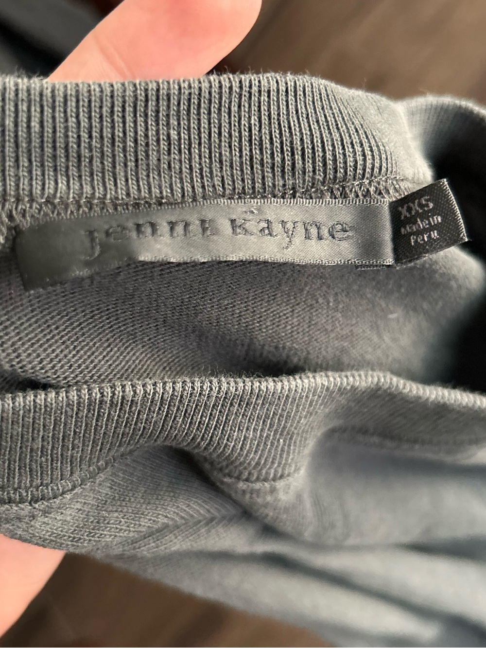 Jenni Kayne Boyfriend Long Sleeve Tee in Black Sz XXS - Picture 10 of 11
